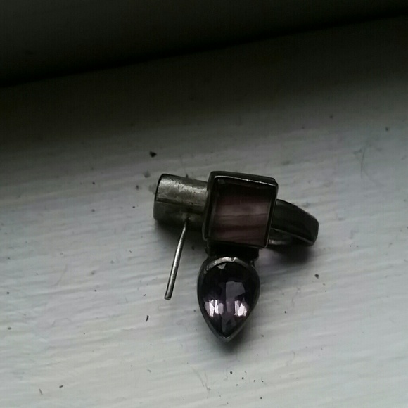 Amethyst post earrings