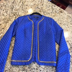Auth RINASCIMENTO Jacket w/ GOLD CHAIN and quilted