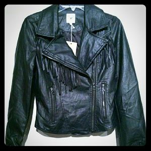 Fringed Moto Style Jacket