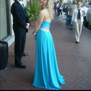 💕Host Pick💕Turquoise High-Low Dress