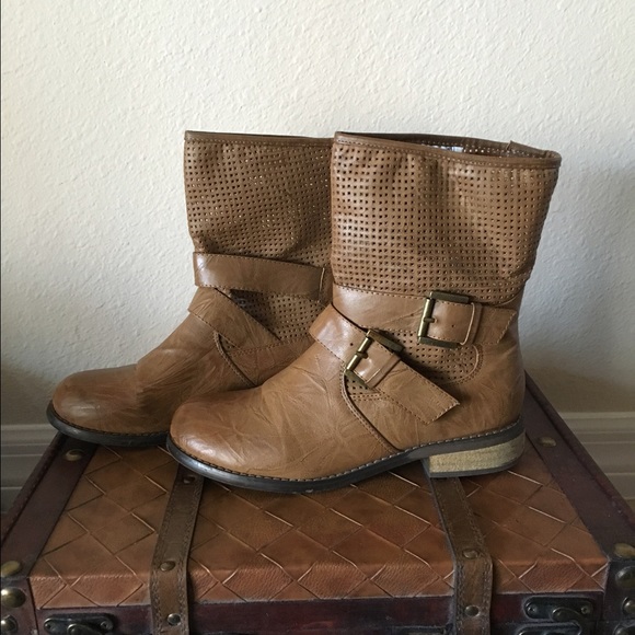 Faux Leather Boots