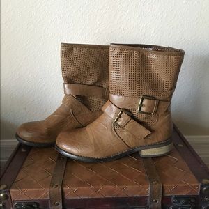 Faux Leather Boots