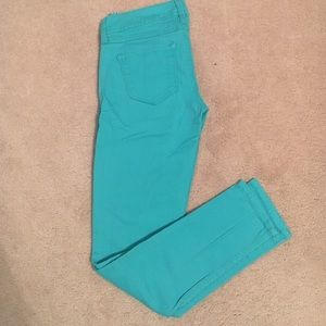 Bright blue pants