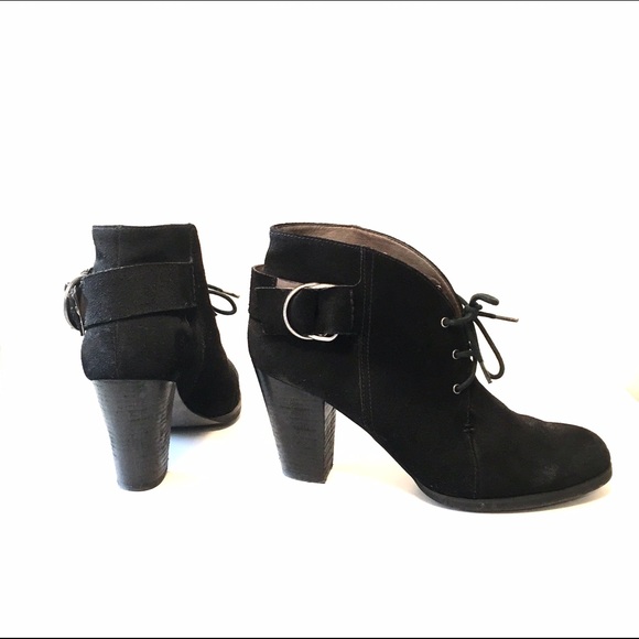 Miss Sixty Suede Lace Up Ankle Booties - Picture 1 of 4