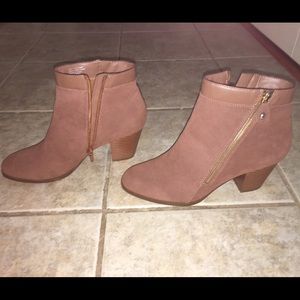 Brown booties brand new