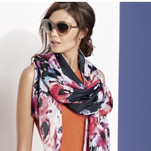 Kate Spade Floral Navy Scarf - Picture 2 of 2