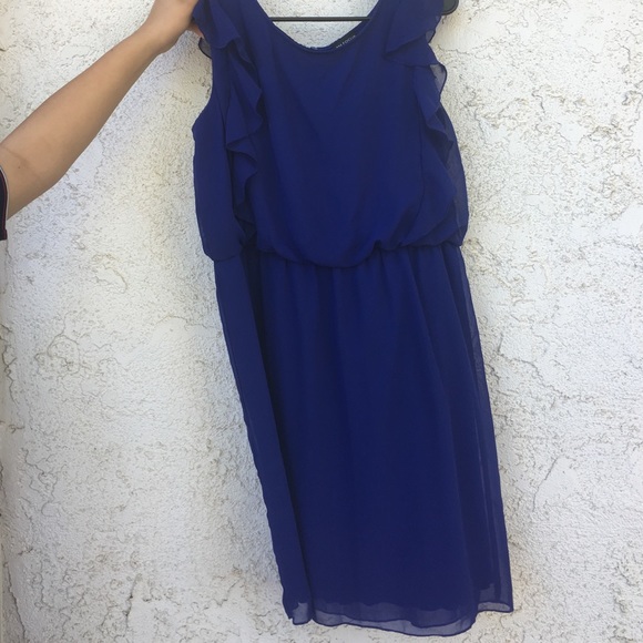 Loyal blue chiffon dress