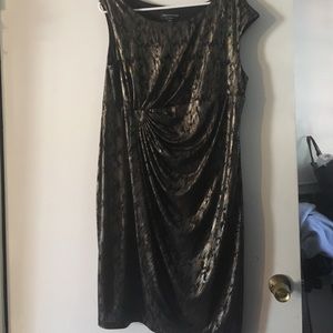 Gold and black dress
