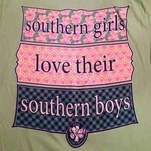 NEW Itsa Girl Thing Southern Girls Boys Tee SMALL