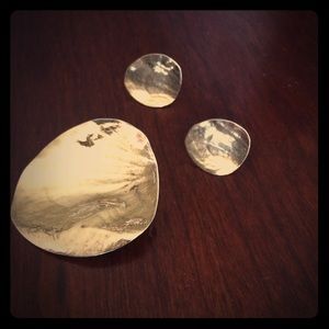 Tous petal set 💯 authentic. Gold over sterling