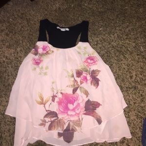 Flower print blouse