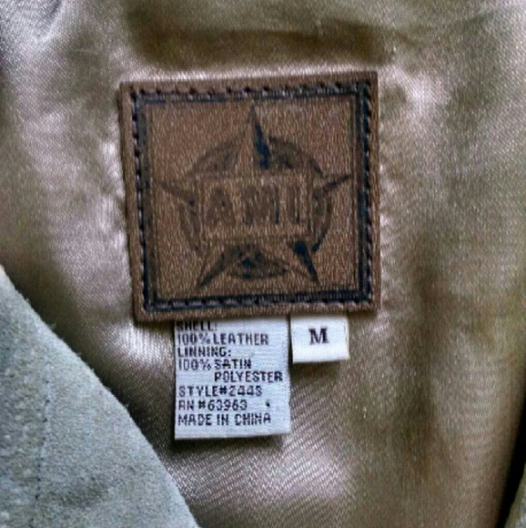 Light Beige Button Down Leather Jacket - image 4