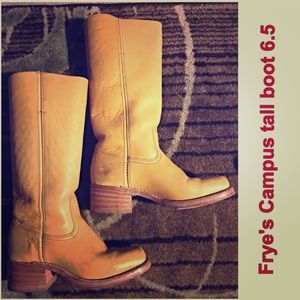 Frye's Campus tall boots HOT banana color 6.5