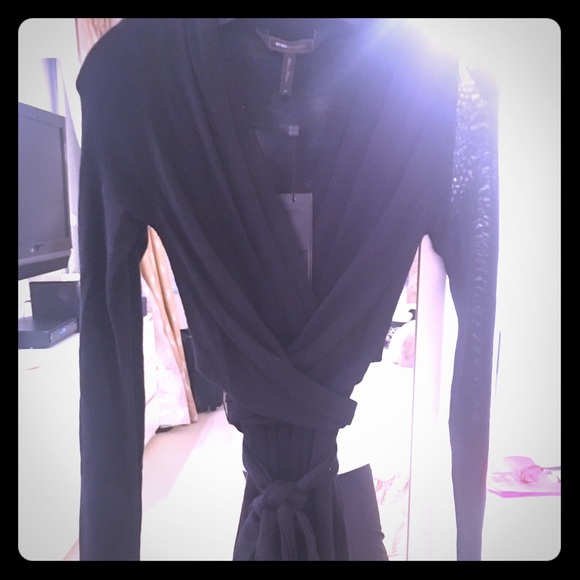 Never worn BCBGMaxazria sweater dress.