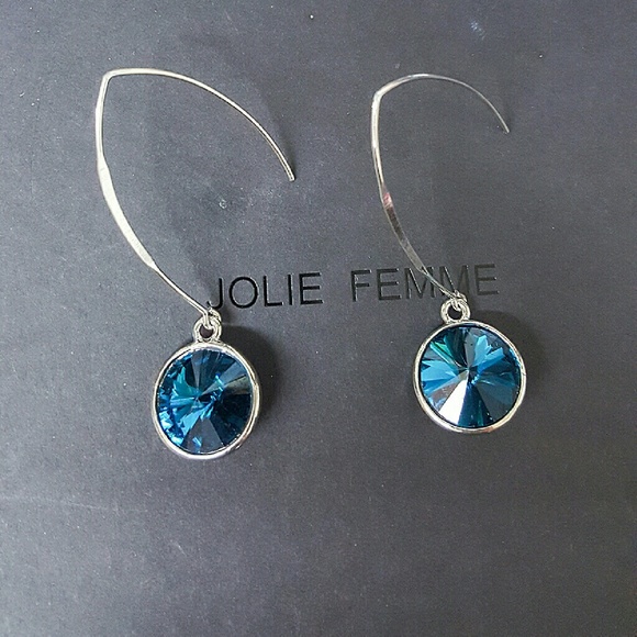 3D round shape drop earring