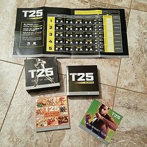 T25 Beachbody at home workout program.