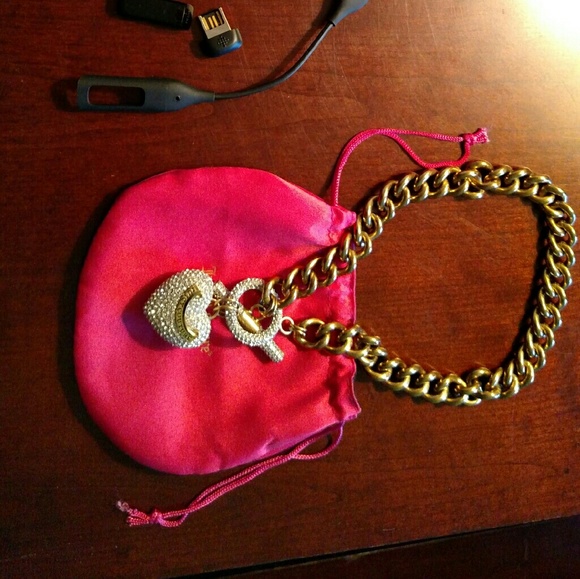 Juicy Couture pave crystal necklace