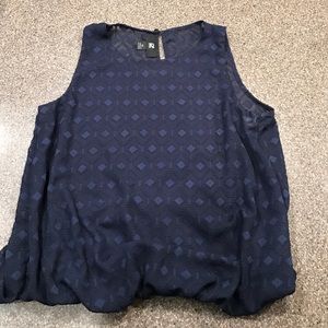 Navy blue halter shirt