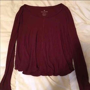 American Eagle waffle shirt