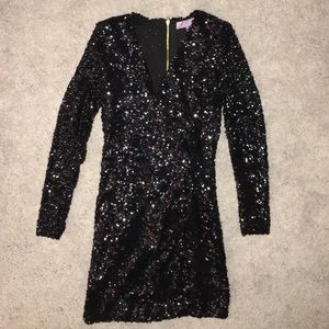 Black Sequin Dress