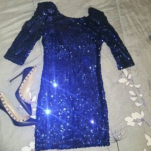 blaque label Dresses - Blue sequinced dress blaque label Dresses - Blue sequinced dress