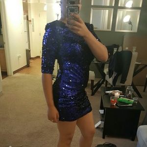 blaque label Dresses - Blue sequinced dress blaque label Dresses - Blue sequinced dress