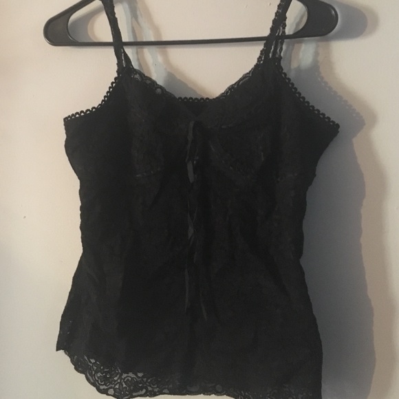 Black lace tank top