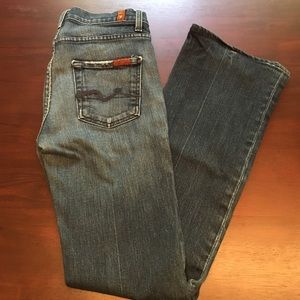 7 for all mankind high waist bootcut jeans