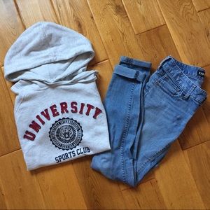 University Thin Hoodie (Oatmeal)