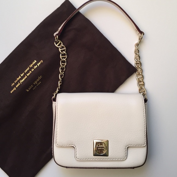 kate spade Handbags - Authentic Kate Spade mini bag in white color