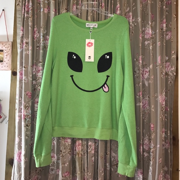 NEW !! Wildfox Couture Alien Baggy Beach Jumper