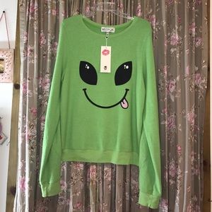 NEW !! Wildfox Couture Alien Baggy Beach Jumper