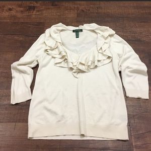 Reposhed XL Ralph Lauren B neck Top; runs small
