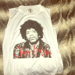 Jimi Hendrix muscle tee relaxed vintage look gift