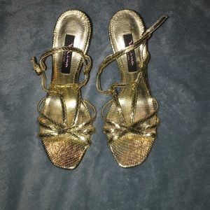 Gold heels