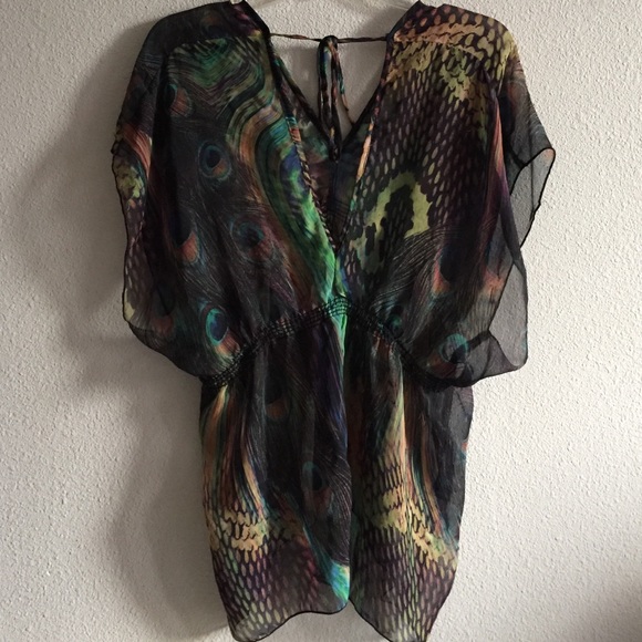 Peacock design blouse!
