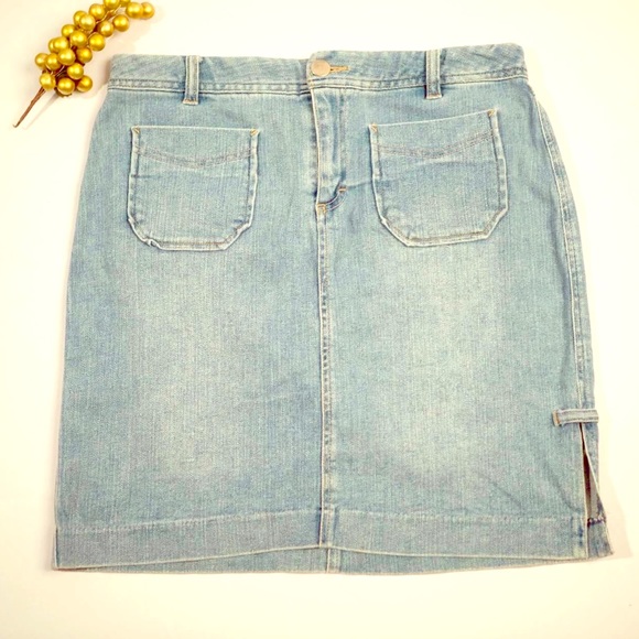 Cato Denim Skirt with Pockets
