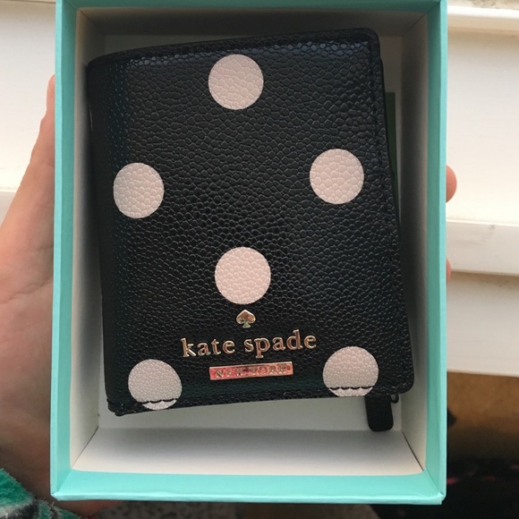 Small Black and Tan Kate spade wallet