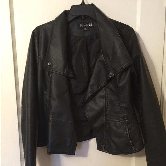 Faux leather jacket
