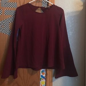 Burgundy dressy blouse