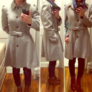 Banana Republic gray wool princess peacoat (S)