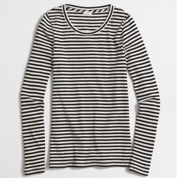 NWT J. Crew long-sleeve striped top size L