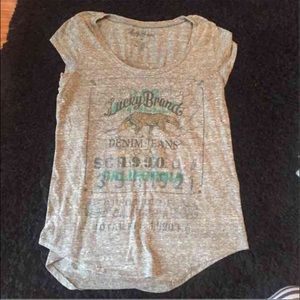 Lucky brand distressed t shirt