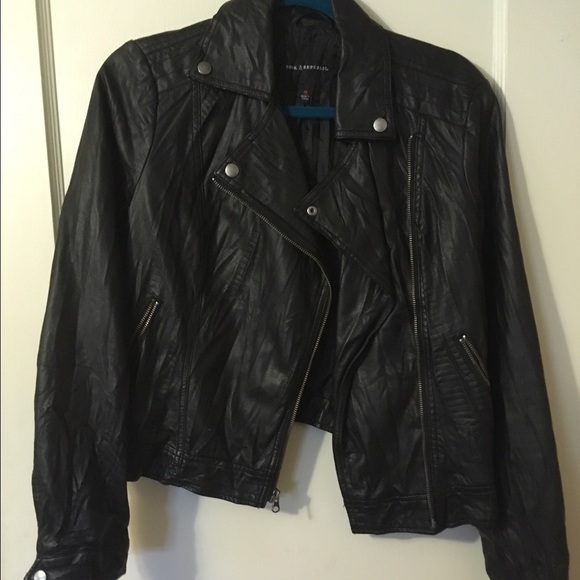 Faux leather jacket