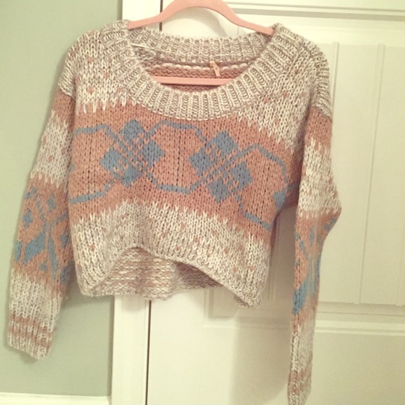 Free people cropped sweater