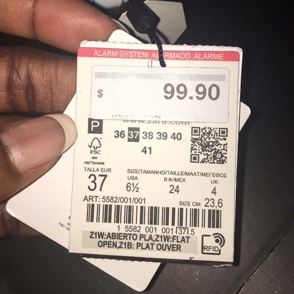 NWT White Zara Heeled Sandal with Mirror detail - Picture 4 of 4