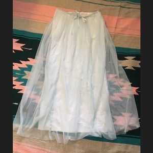Free People Light Blue Skirt