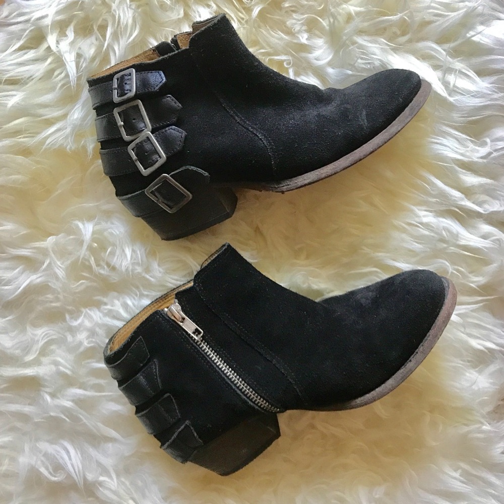 Hudson | "Encke" Suede Black Boots | Size 38