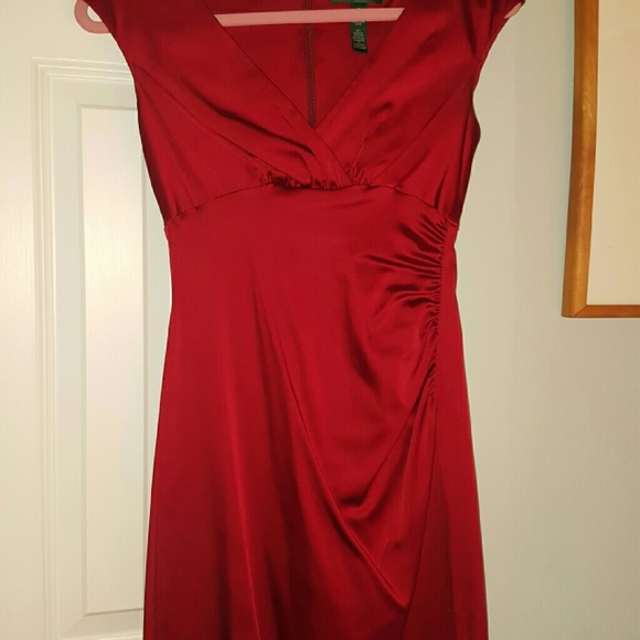 Silk red dress