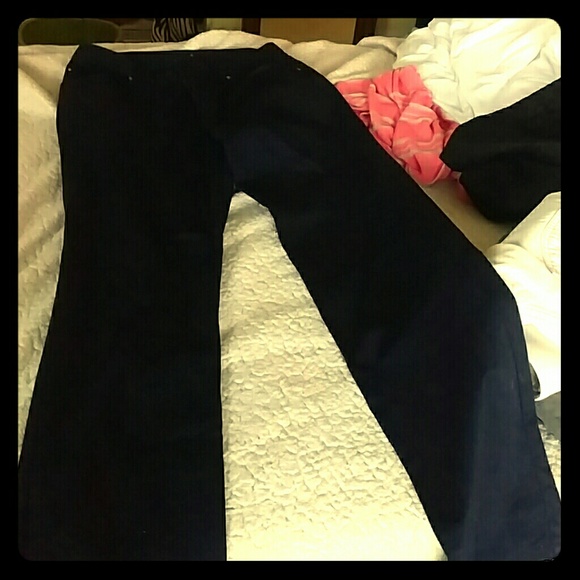 Straight navy leg men's pants - Picture 1 of 1